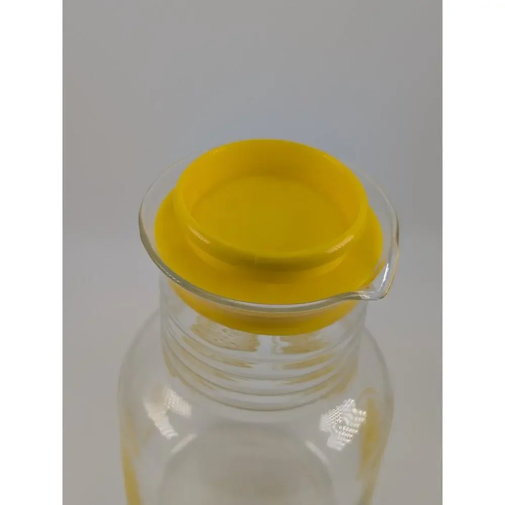 VTG PYREX #3515 Glass Carafe Pitcher Lemonade 1.5 QT/1.5 L - with Lid USA MADE